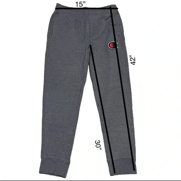 Grey Champion Reverse Weave Joggers Size Medium - Picture 8 of 8